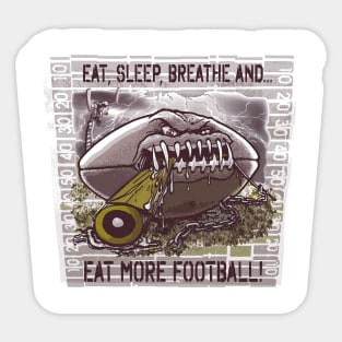 Eat Sleep Breathe Football Sticker